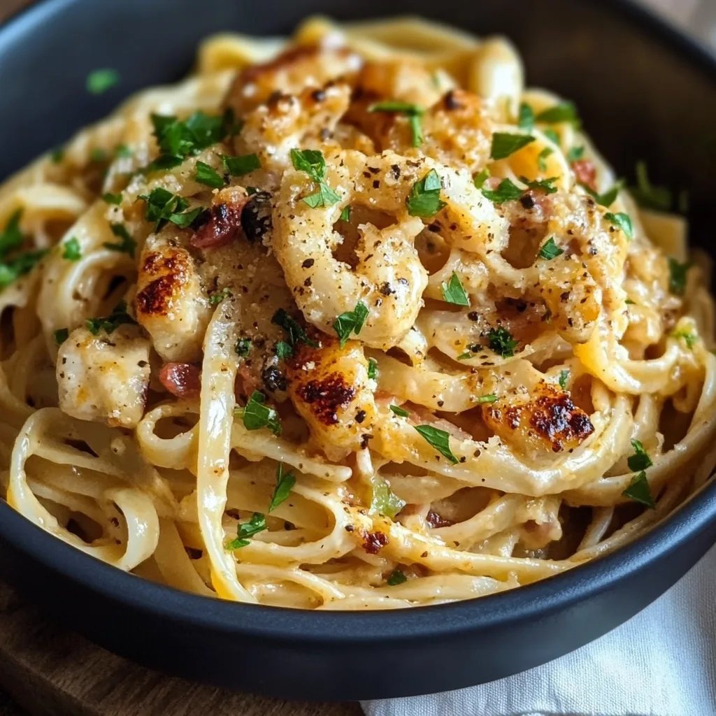 Cremige Cajun-Hähnchen-Pasta