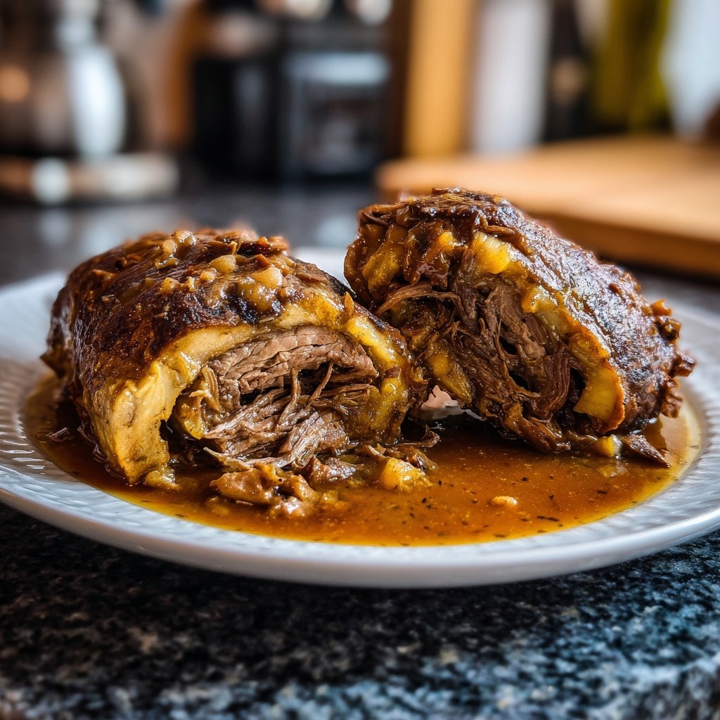 Hausmannskost Rinderrouladen mit Rahmsoße