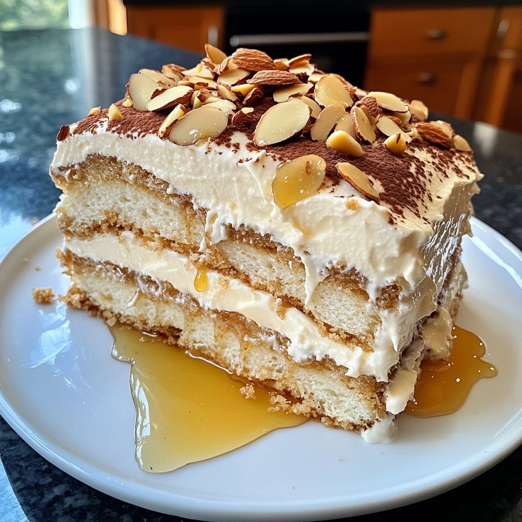 Bienenstich-Tiramisu ohne Alkohol