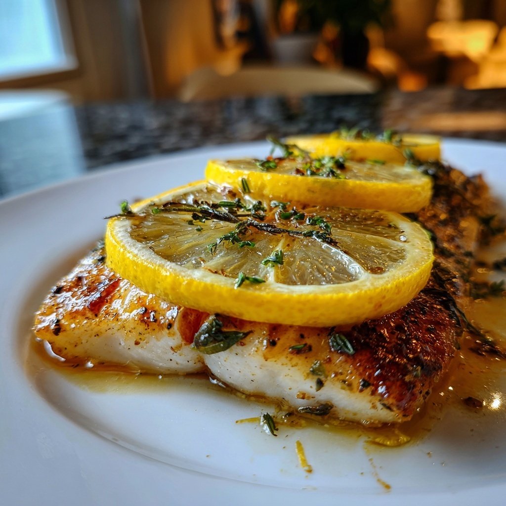 Gesund & Leicht Zitronen-Gegrillter Fisch