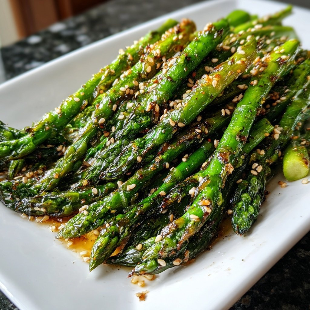 Grüner Spargel Mit Sesam