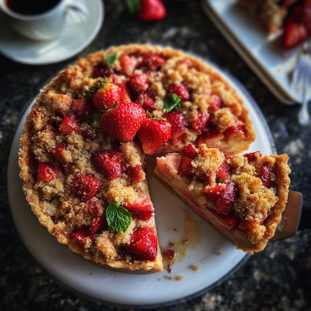 Erdbeer Streusel Tarte
