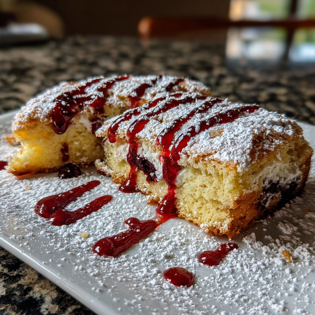 Blechkuchen mit Quarkcreme