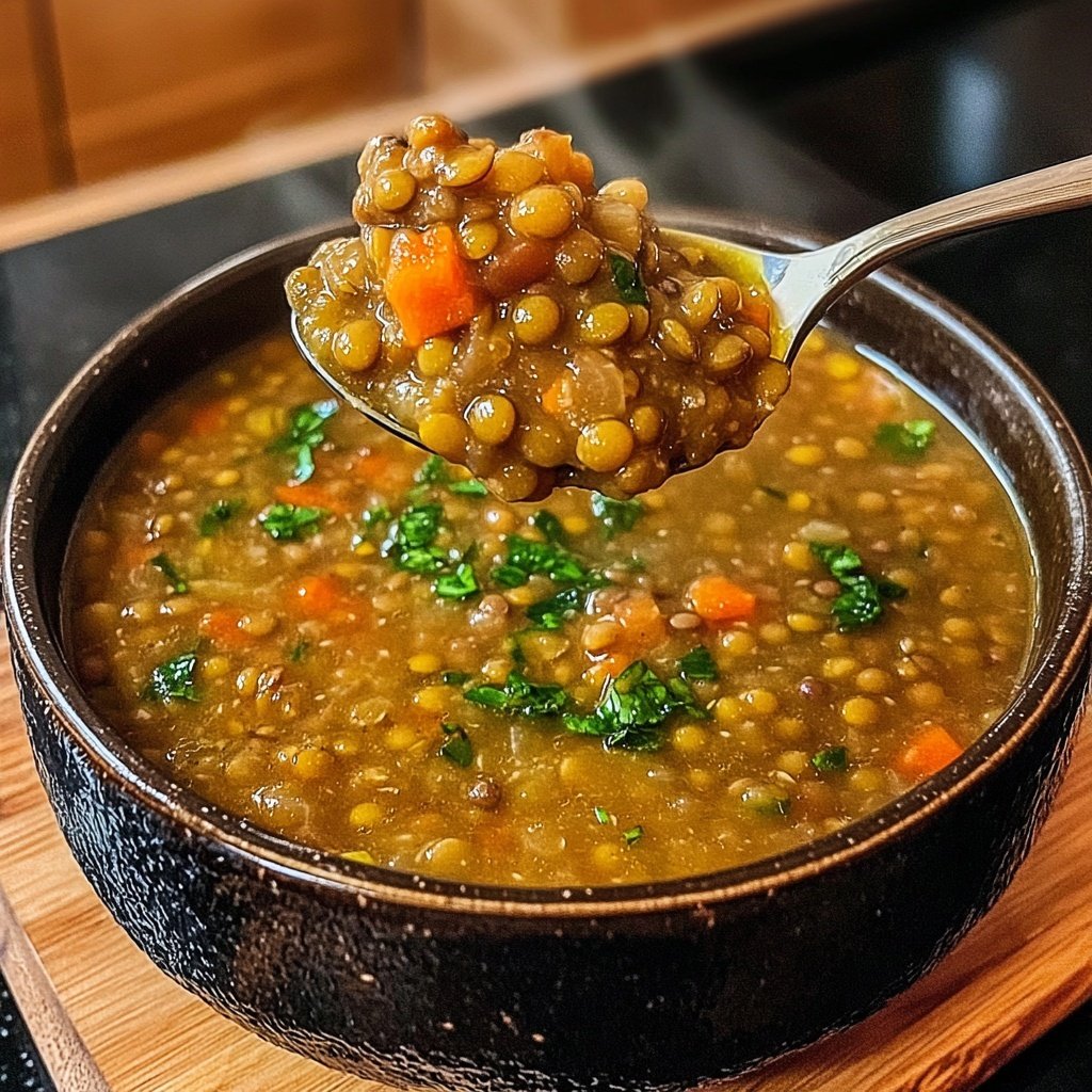 Linsensuppe mit Ingwer