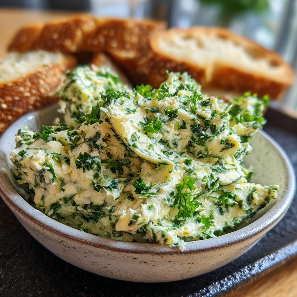 Kräuterbutter Mit Knoblauch Und Petersilie