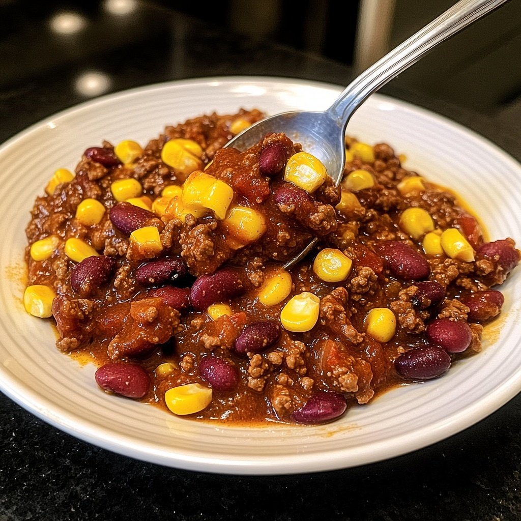 Chili sin Carne mit Mais