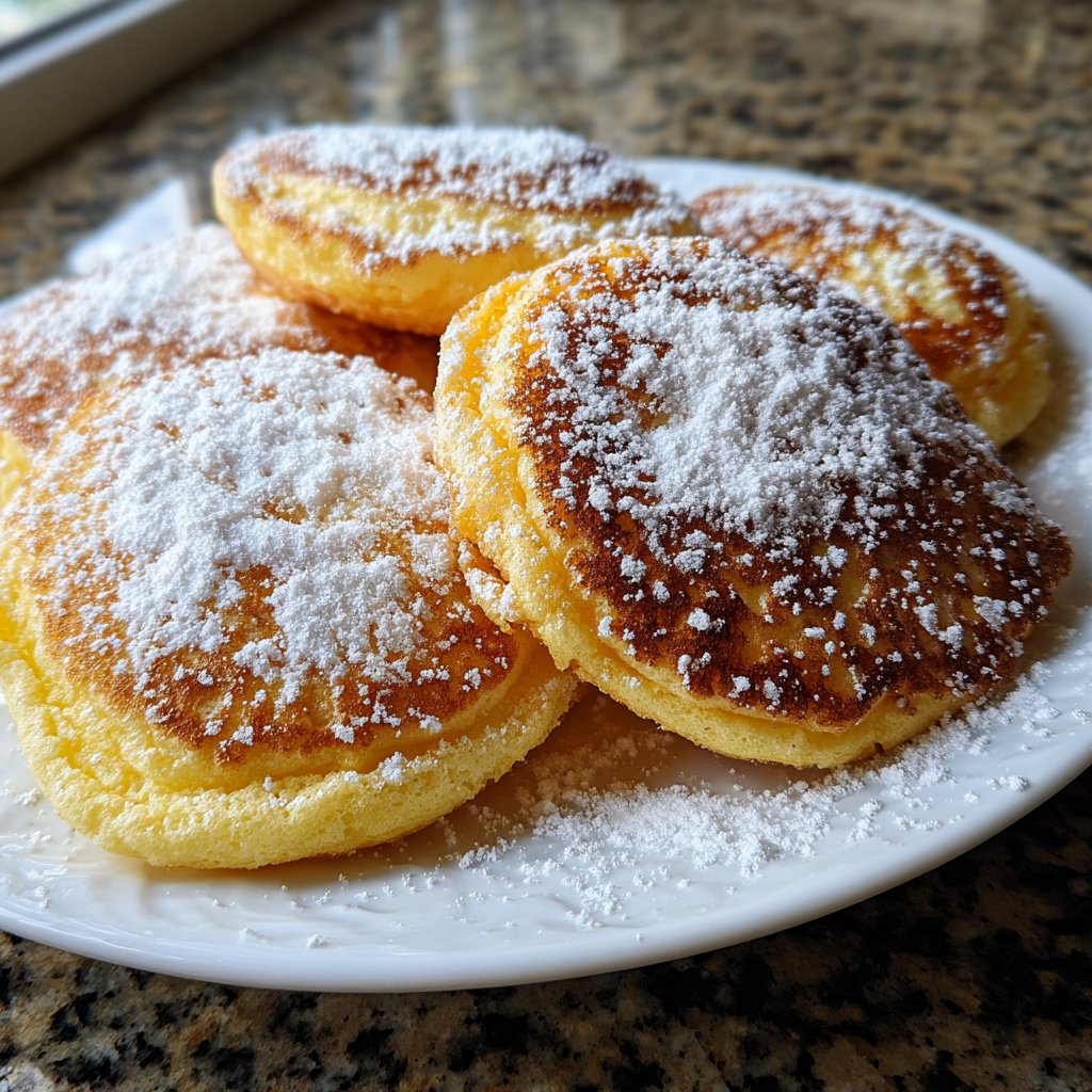 Pfannkuchen mit Zitronenzucker