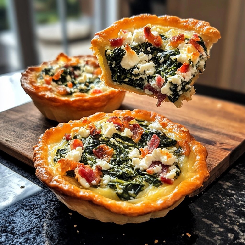 Mini-Quiche mit drei Füllungen