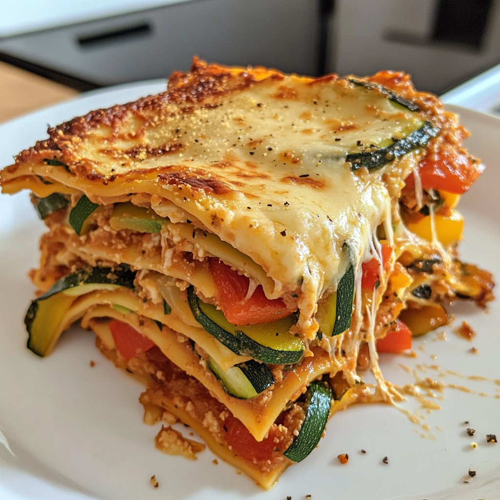 Vegetarische Lasagne mit Gemüse