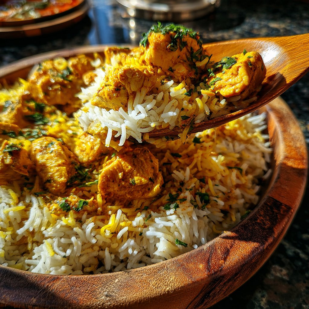 Abendessen mit Reisgericht