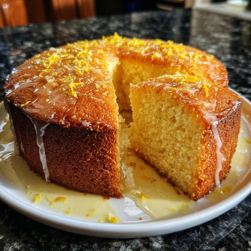 Zitronenkuchen mit Honig