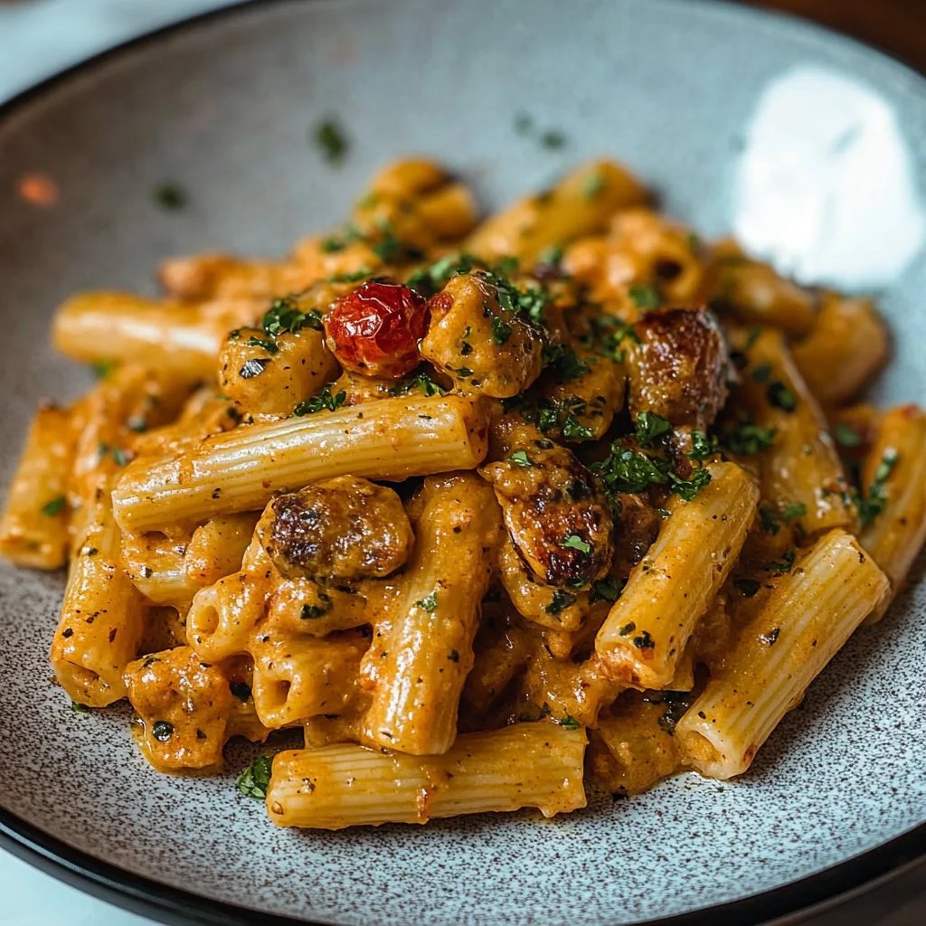 Cremige Cajun-Garnelen-Pasta